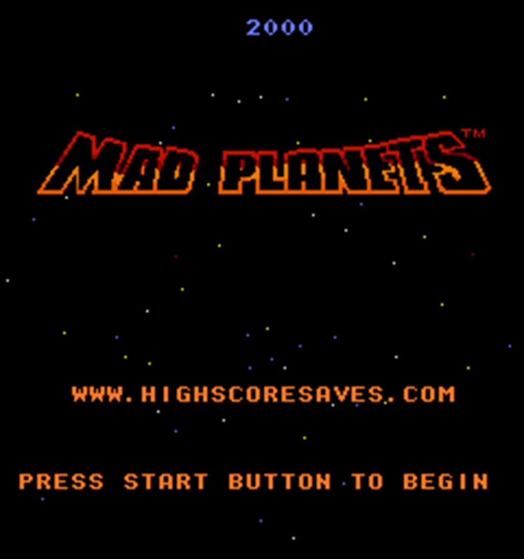 Mad Planets Arcade Free Play and High Score Save Kit