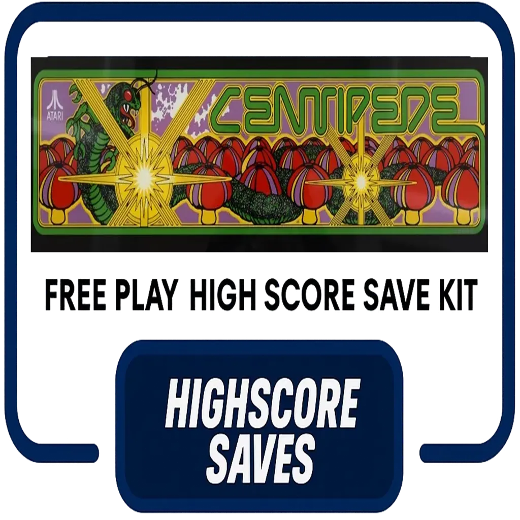 Centipede Free Play and High Score Save Kit