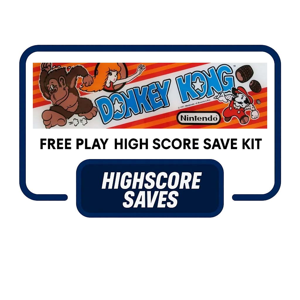 Donkey Kong Free Play and High Score Save Kit