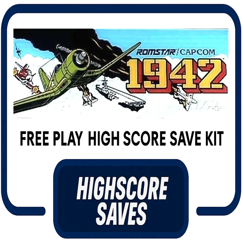 1942 Free Play and High Score Save Kit