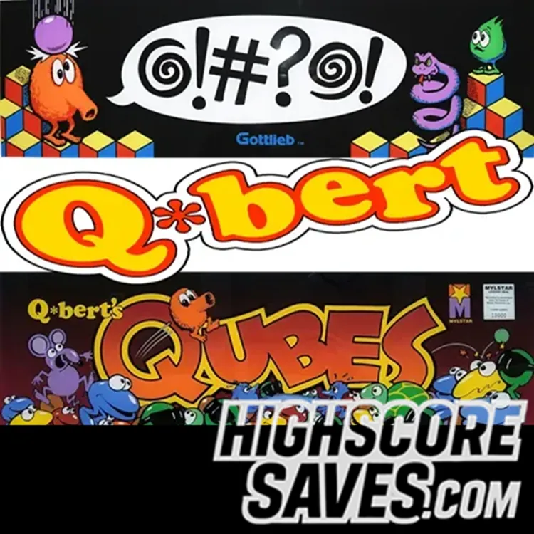 Qbert | Qbert Qubes | FHMC Qbert Multigame Free Play and High Score Save Kit
