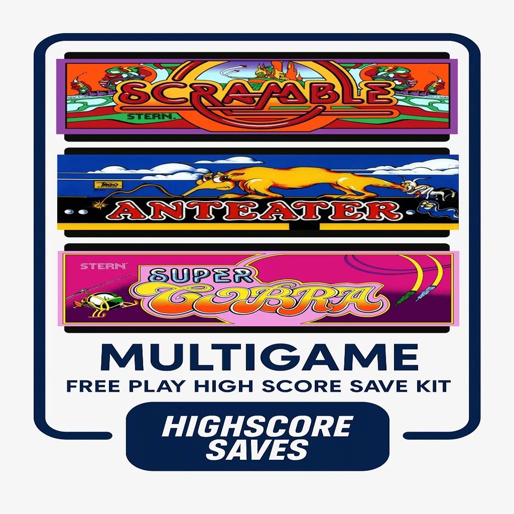 Scramble | Super Cobra Multigame Free Play and High Score Save Kit Scramble | Super Cobra Multigame Free Play and High Score Save Kit