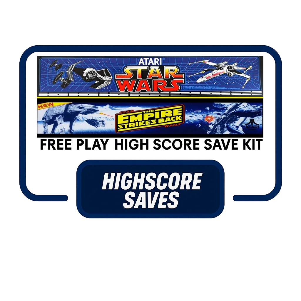 Star Wars | Empire Strikes Back Multigame Free Play and High Score Save Kit Star Wars | Empire Strikes Back Multigame Free Play and High Score Save Kit