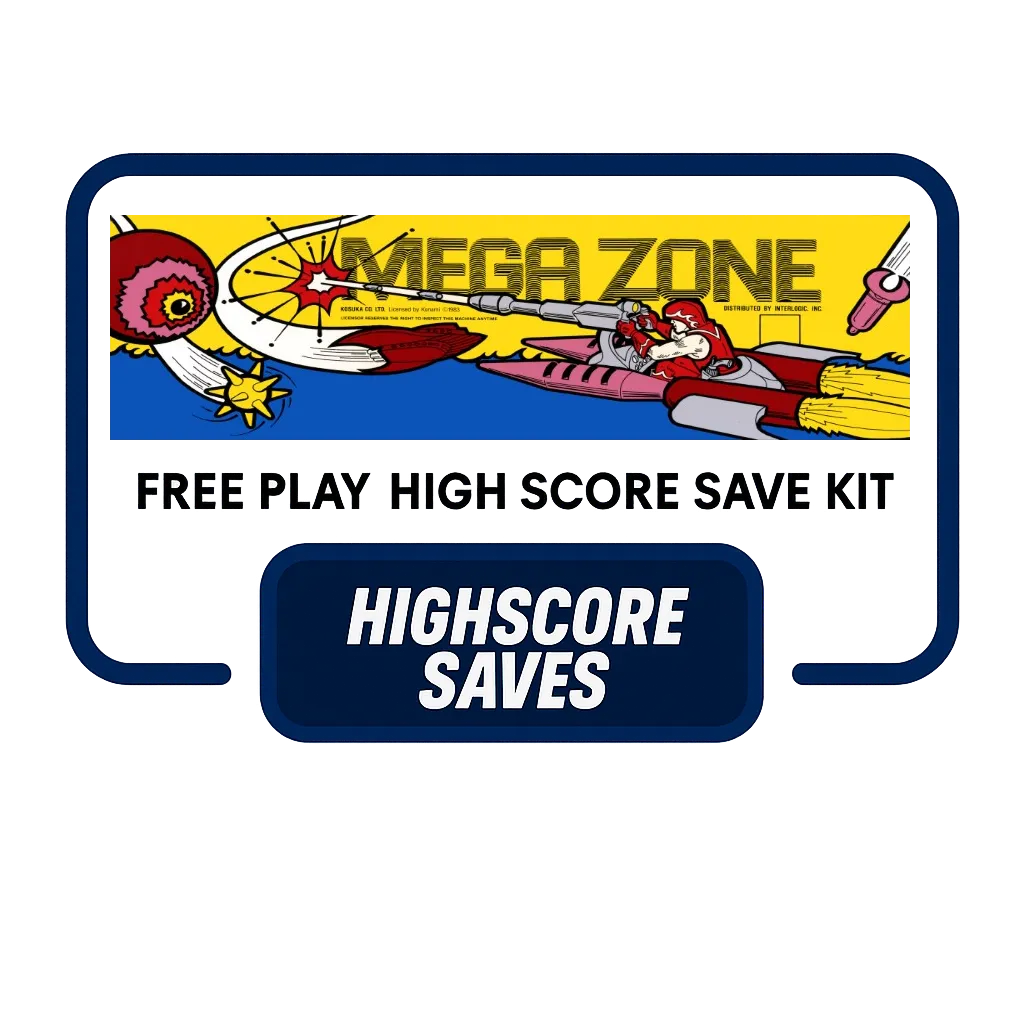 Megazone Free Play and High Score Save Kit
