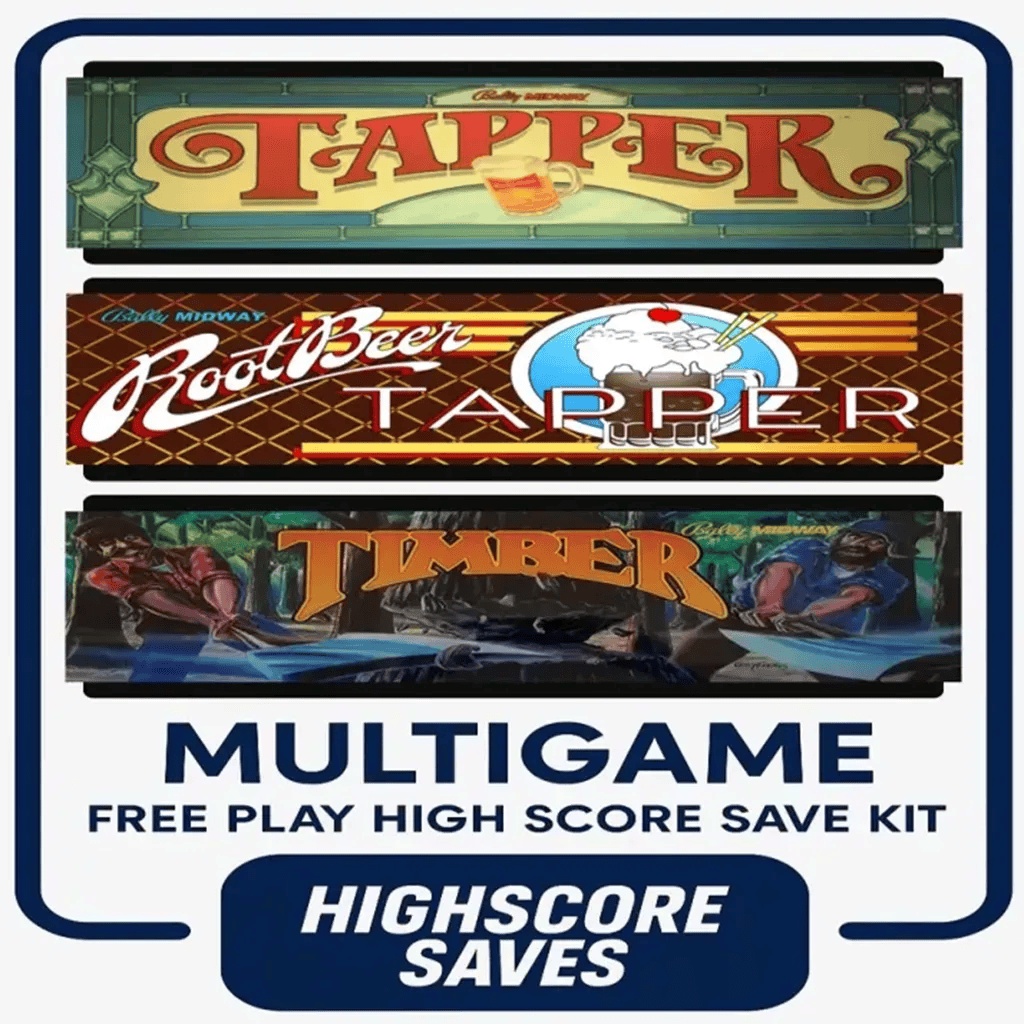 Tapper Root Beer Tapper Timber Multigame Free Play and High Score Save Kit