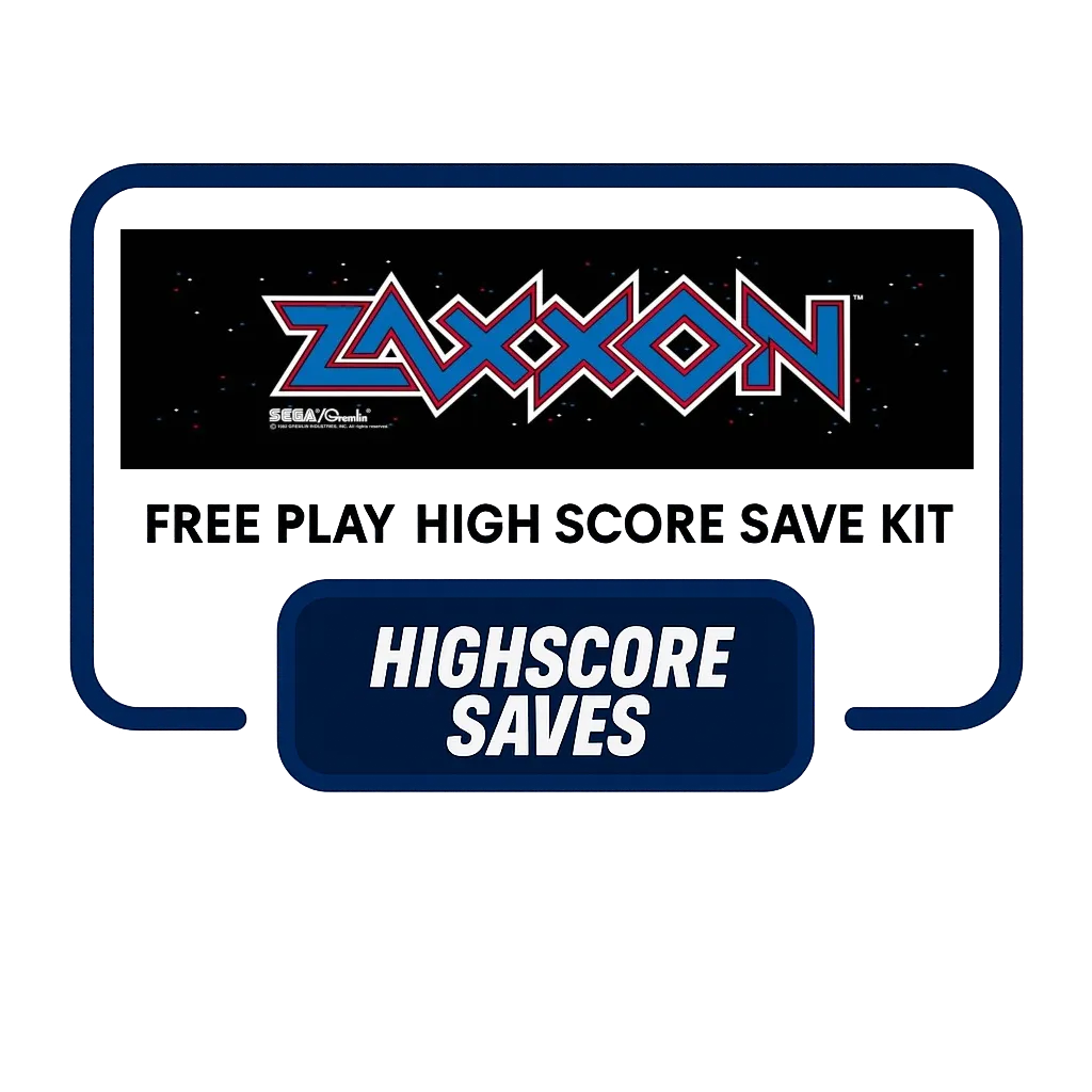 Zaxxon Free Play and High Score Save Kit