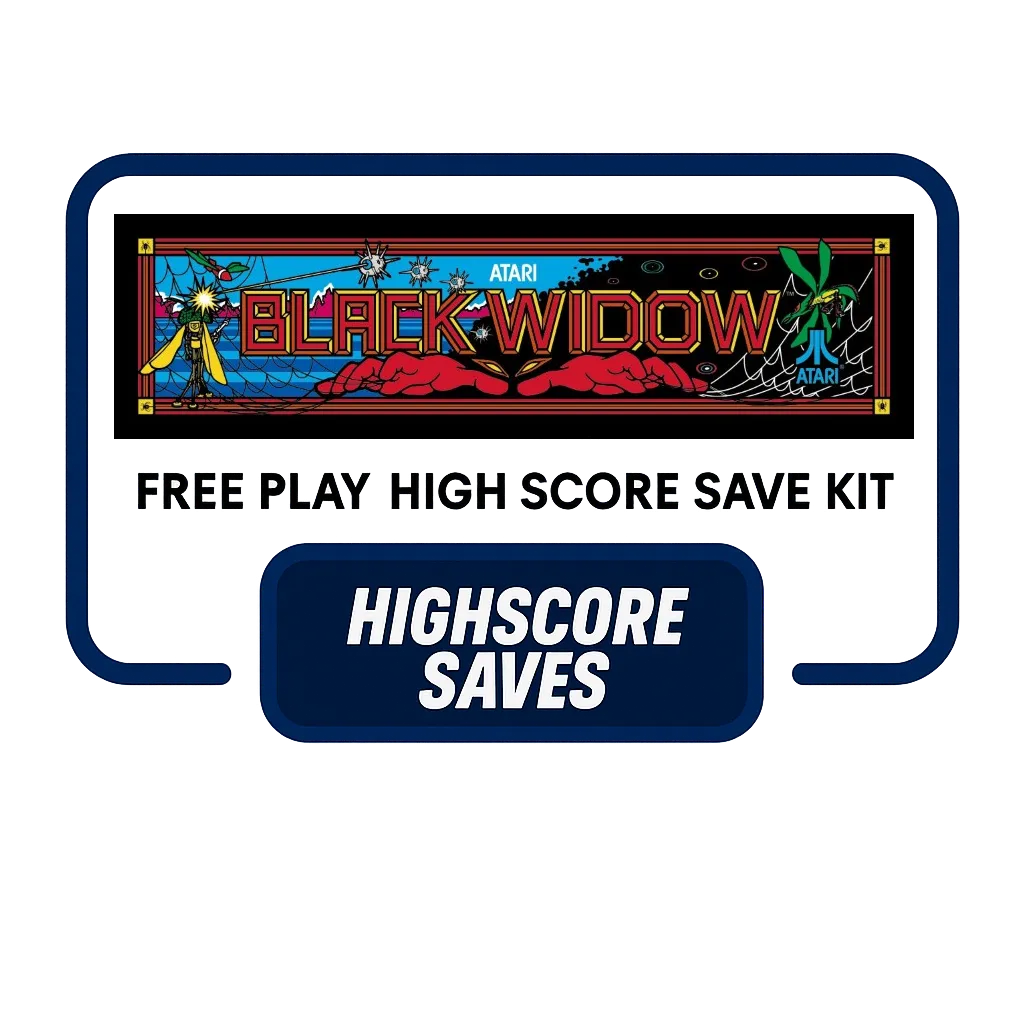 Black Widow Free Play and High Score Save Kit