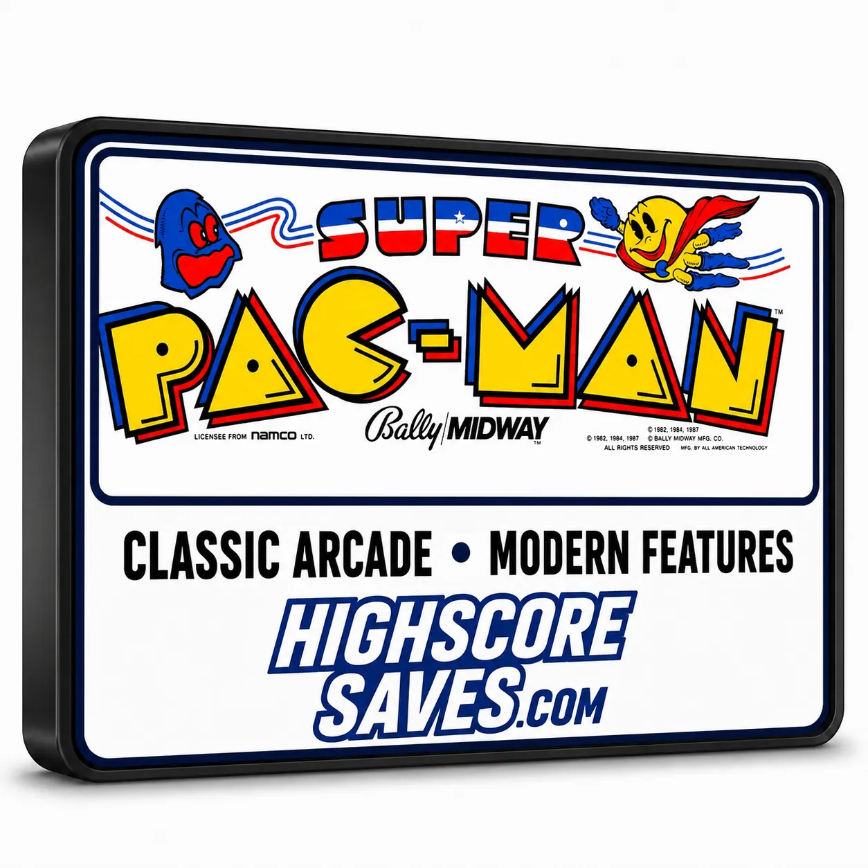 Super Pacman Free Play and High Score Save Kit