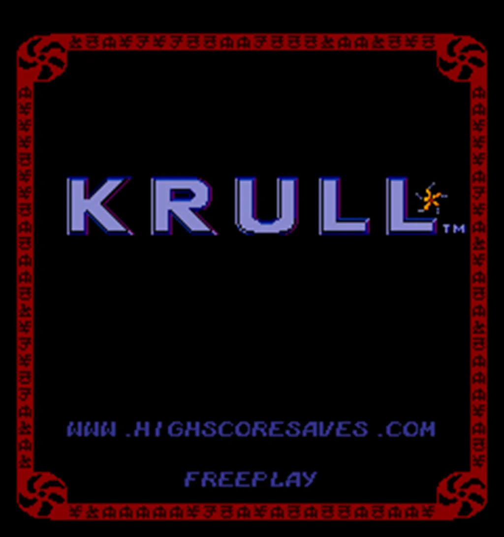 Krull Arcade Free Play and High Score Save Kit