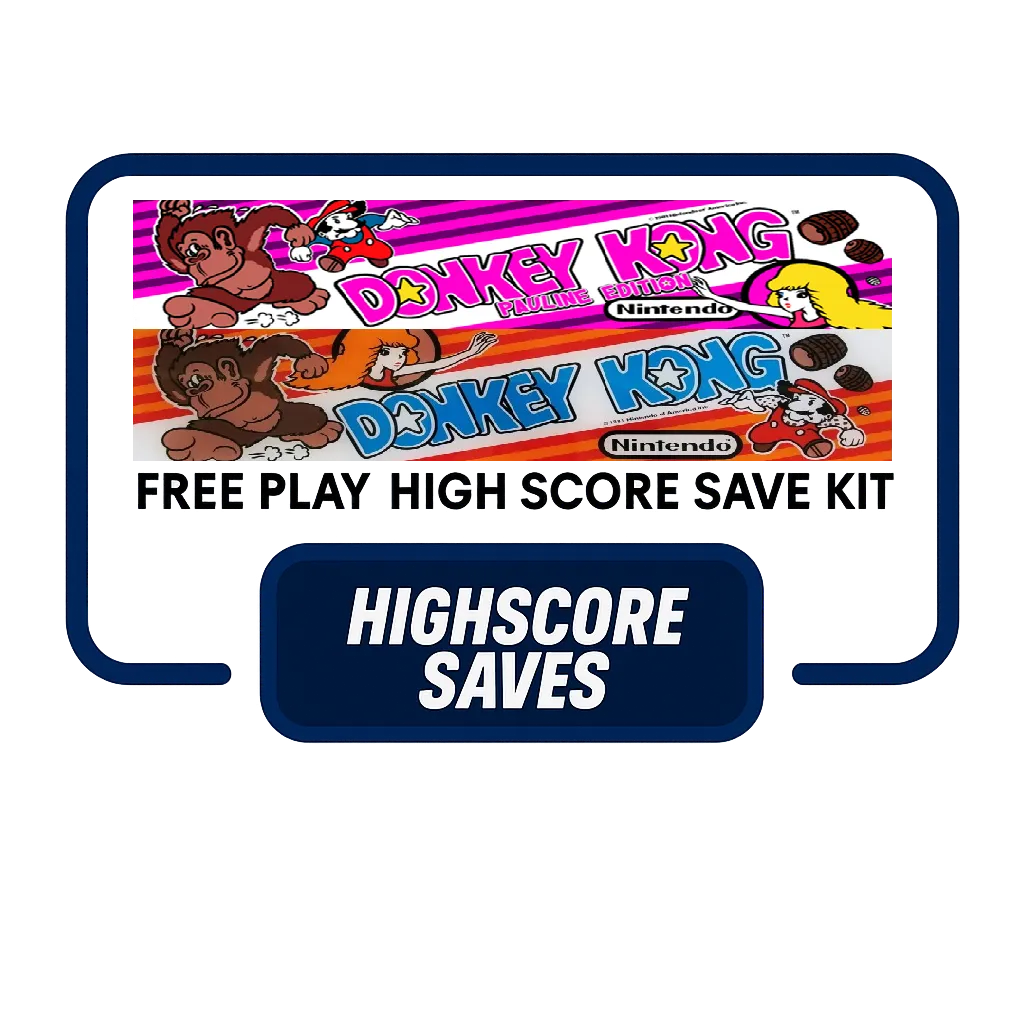 Donkey Kong | Pauline Edition Free Play and High Score Save Kit