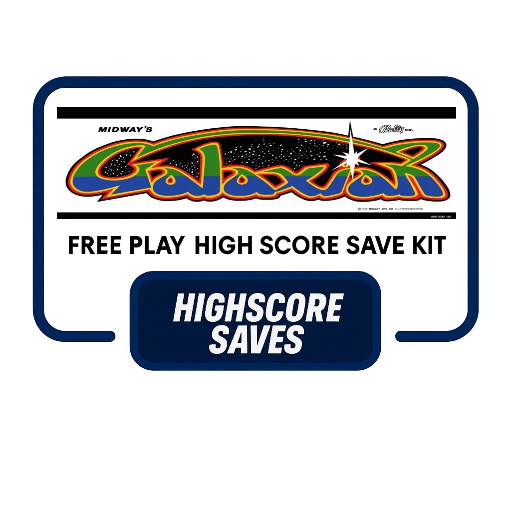 Galaxian Free Play and High Score Save Kit
