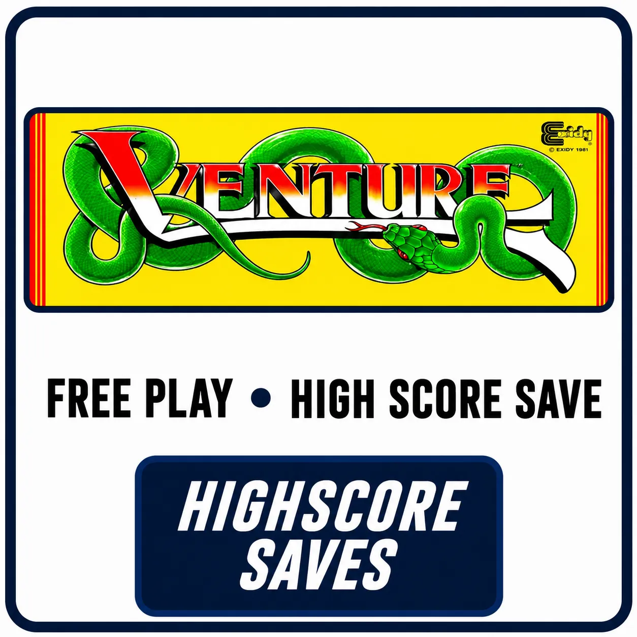 Venture Free Play and High Score Save Kit