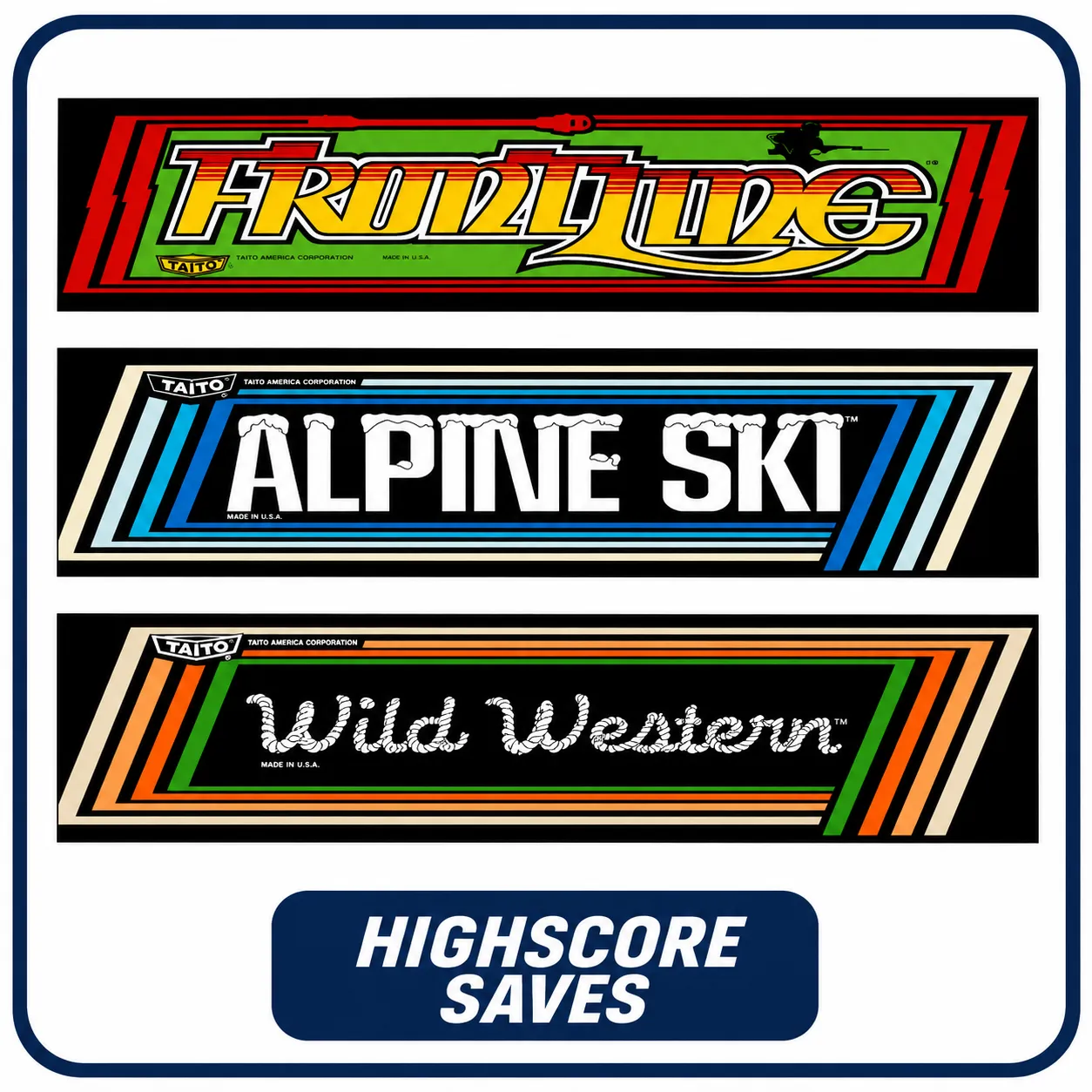 Frontline Multigame Free Play and High Score Save Kit