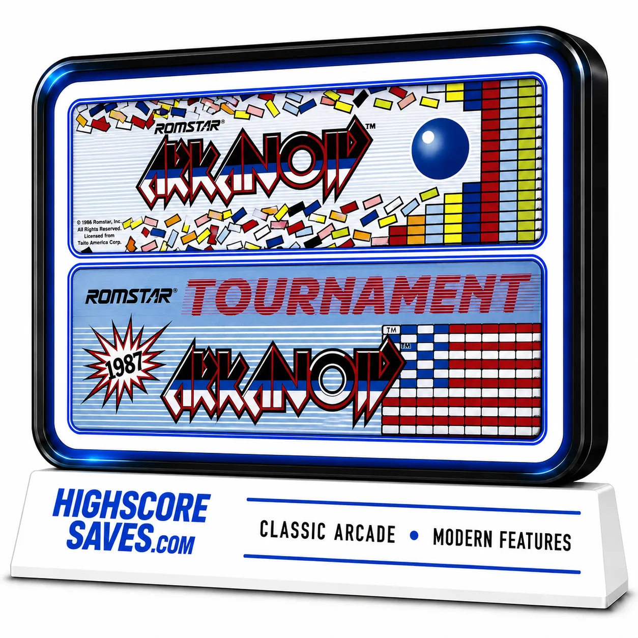 Arkanoid Multigame Free Play and High Score Save Kit