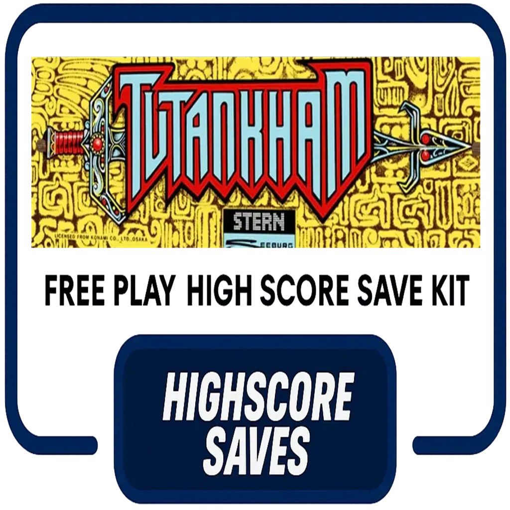 Tutankham Free Play and High Score Save Kit