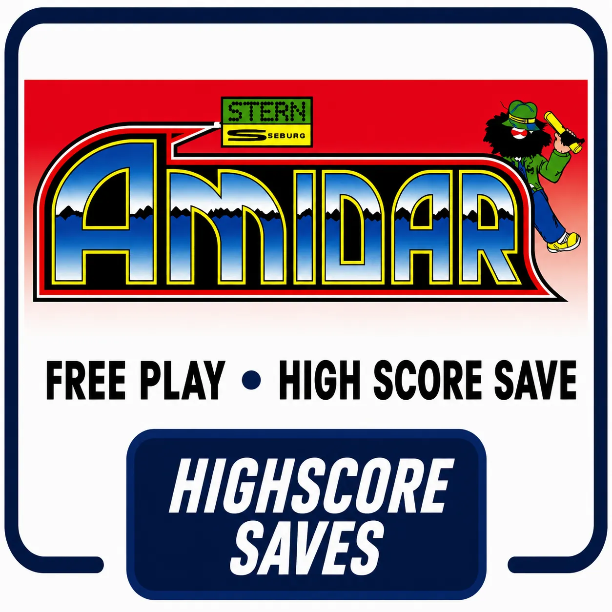 Amidar Arcade Free Play and High Score Save Kit PCB Upgrade