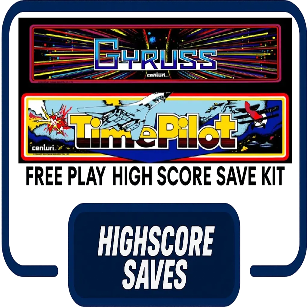 Gyruss | Time Pilot Multigame Free Play and High Score Save Kit