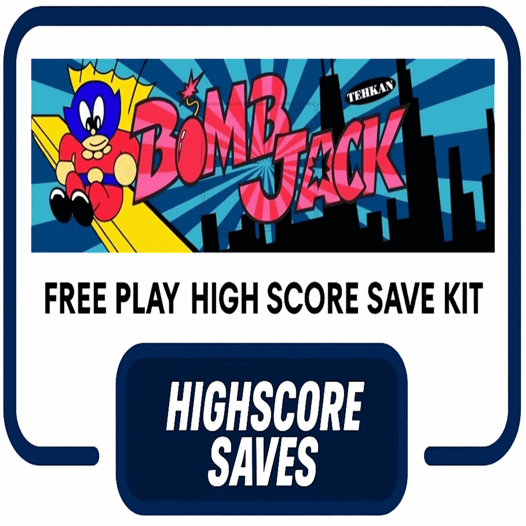 Bomb Jack Free Play and High Score Save Kit