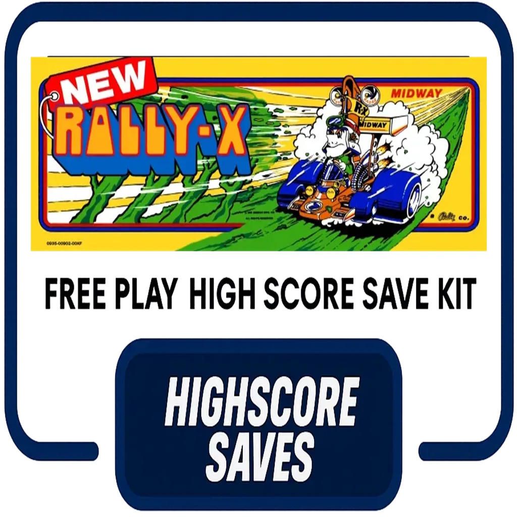 Rally X | New Rally X Multigame Free Play and High Score Save Kit