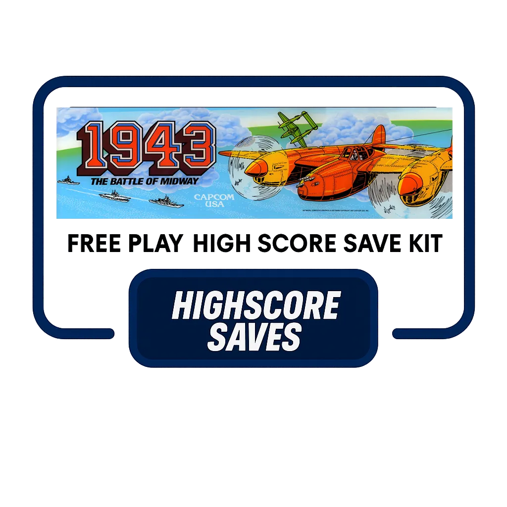 1943 Free Play and High Score Save Kit 1943 Free Play and High Score Save Kit