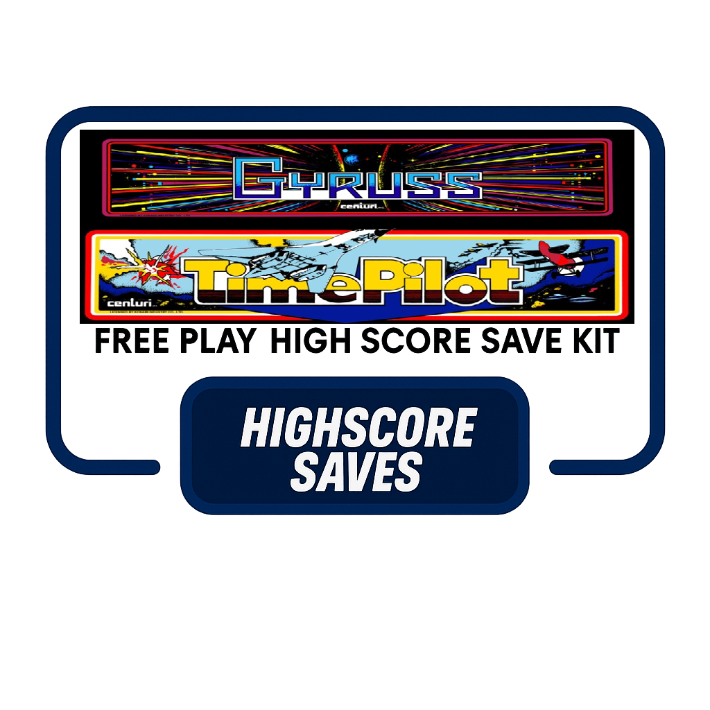 Gyruss | Time Pilot Multigame Free Play and High Score Save Kit Gyruss | Time Pilot Multigame Free Play and High Score Save Kit