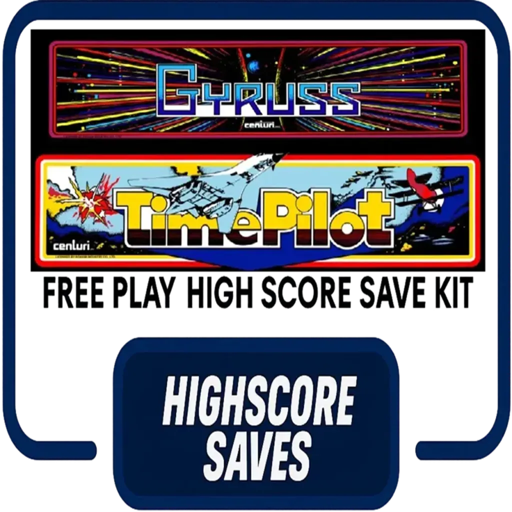 Gyruss | Time Pilot Multigame Free Play and High Score Save Kit