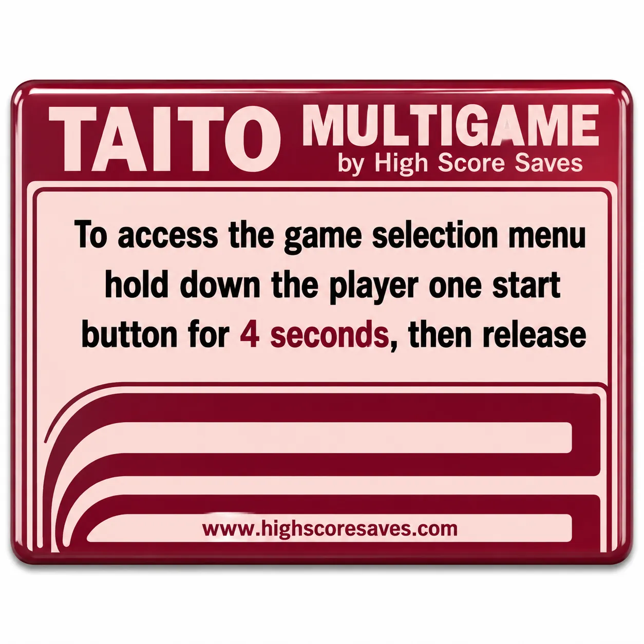 Jungle Hunt | Elevator Action | Taito Multigame Instruction Magnet