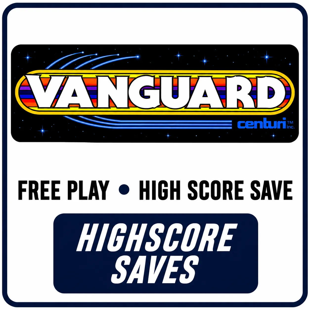 Vanguard Free Play and High Score Save Kit