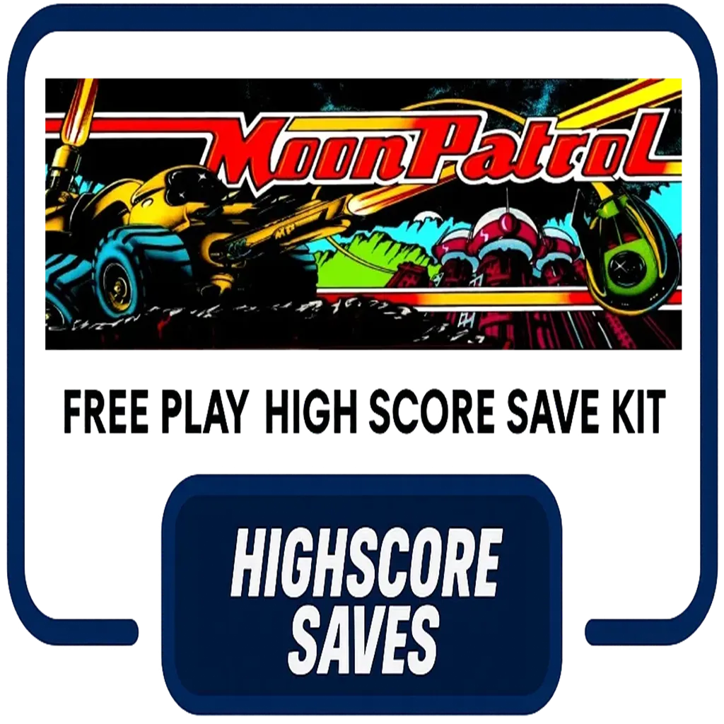 Moon Patrol Free Play and High Score Save Kit