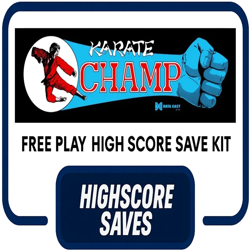 Karate Champ Player vs Player Free Play and High Score Save Kit