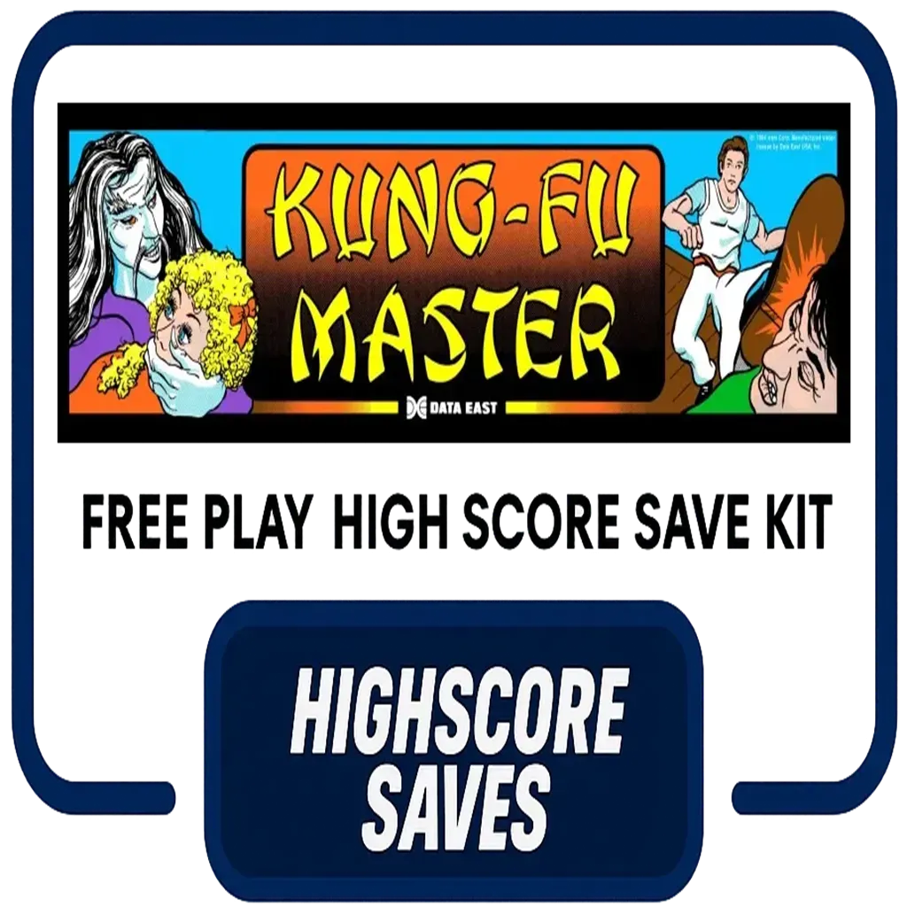 Kung Fu Master Free Play and High Score Save Kit