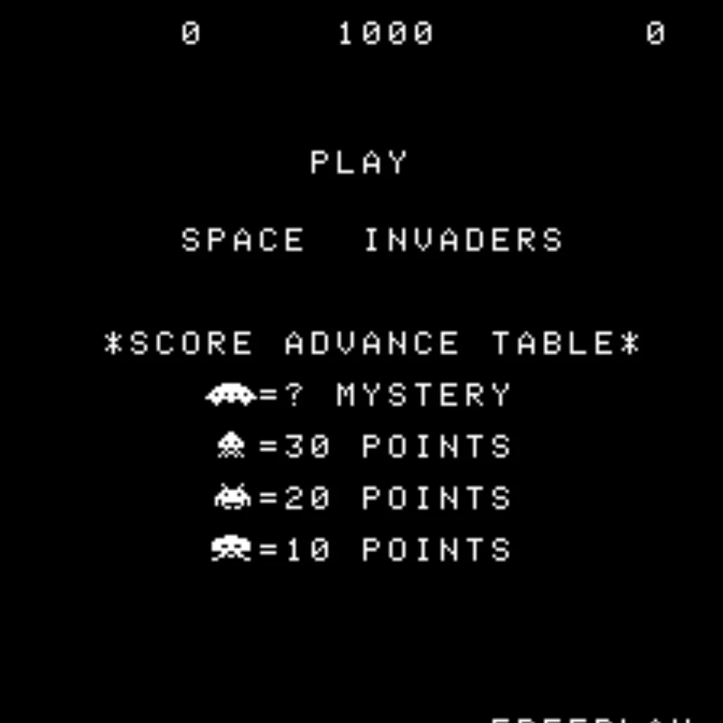 Space Invaders Multigame Free Play and High Score Save Kit Arcade Upgrade