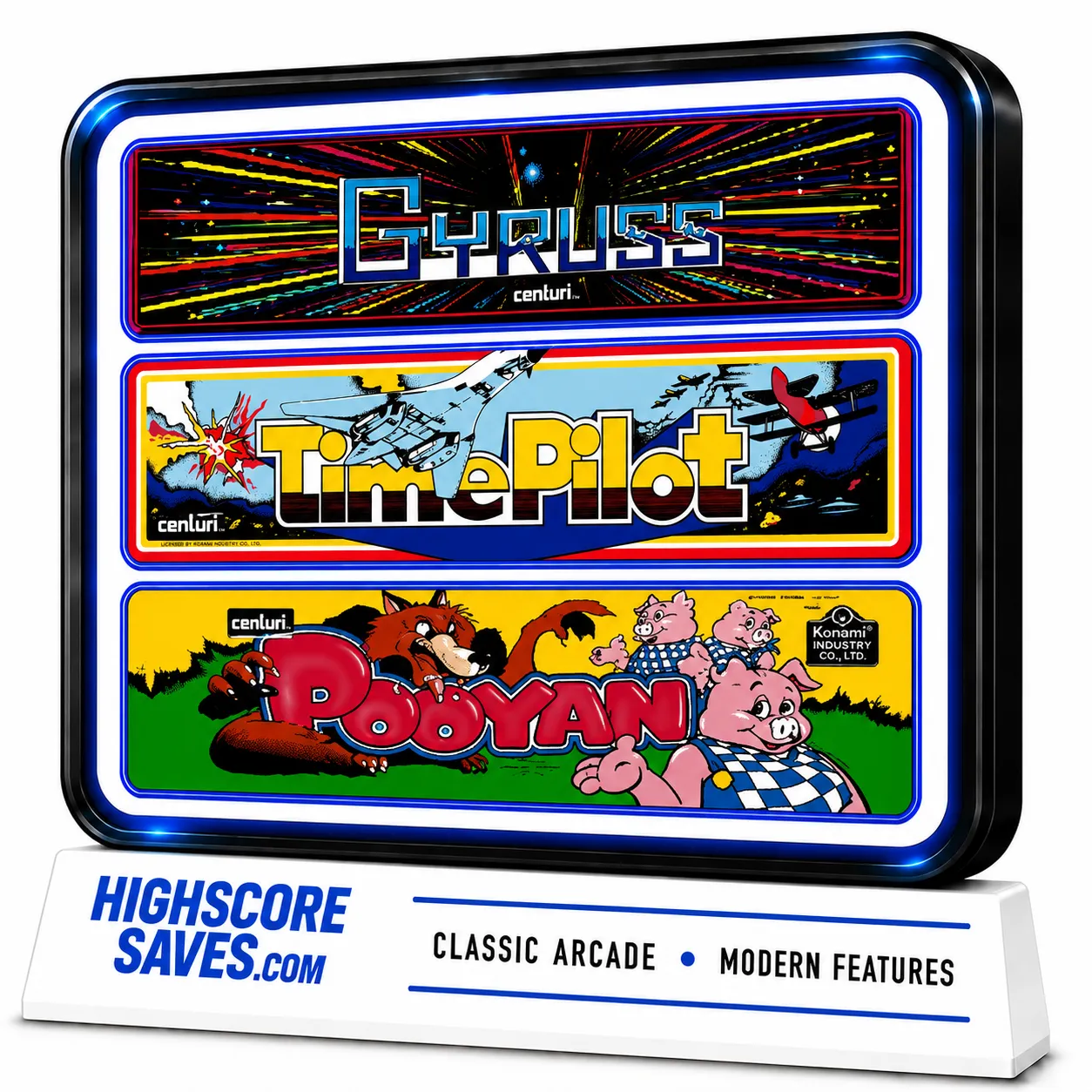 Gyruss Multigame Free Play and High Score Save Kit