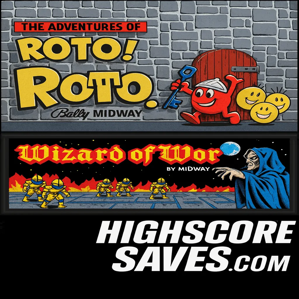 Robby Roto | Wizard of Wor Multigame Free Play and High Score Save Kit