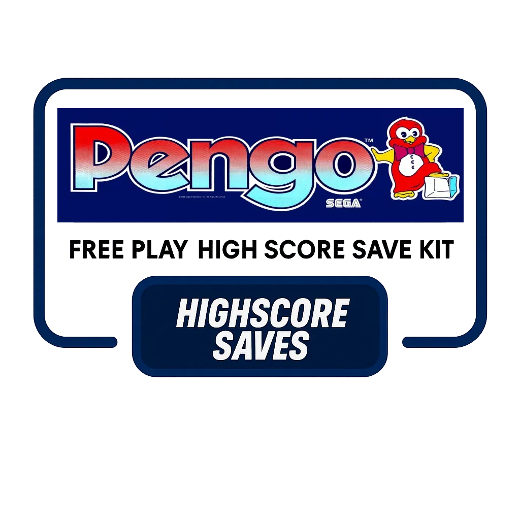 Pengo Free Play and High Score Save Kit