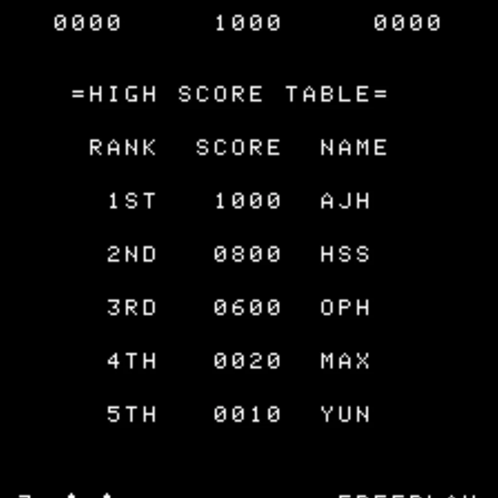 Space Invaders Multigame Free Play and High Score Save Kit Arcade Upgrade