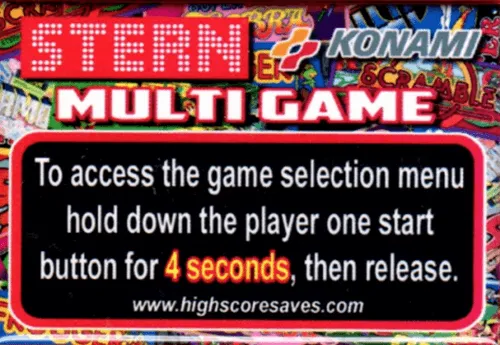 Scramble | Super Cobra Multigame Instruction Magnet