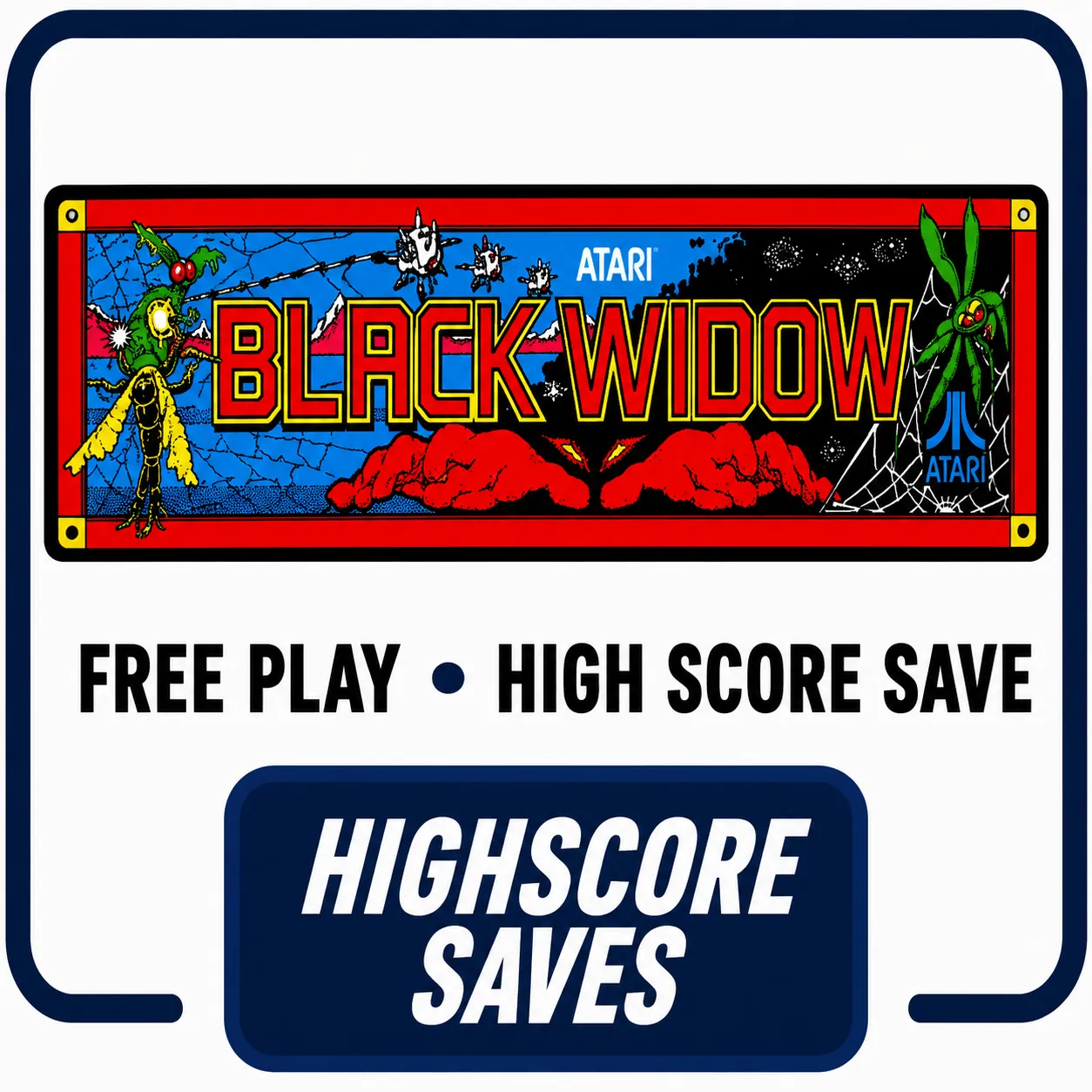 Black Widow Free Play and High Score Save Kit