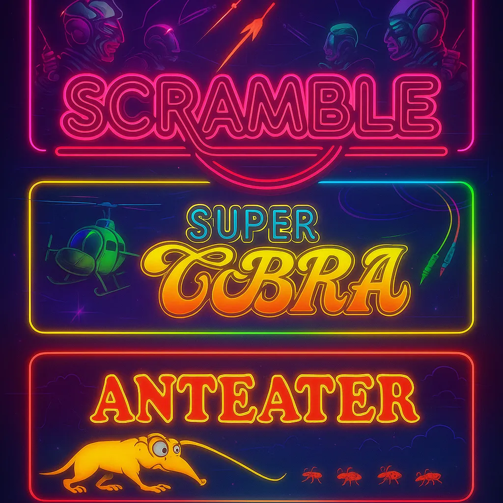 Scramble | Super Cobra Multigame Free Play and High Score Save Kit