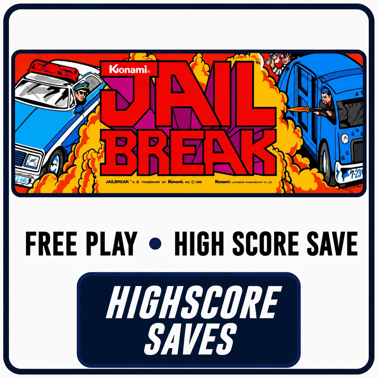 Jail Break Free Play and High Score Save Kit