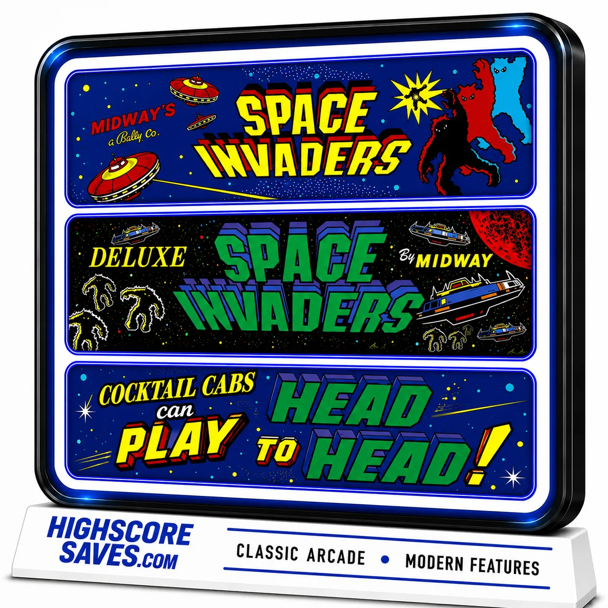Space Invaders Multigame Free Play and High Score Save Kit Arcade Upgrade