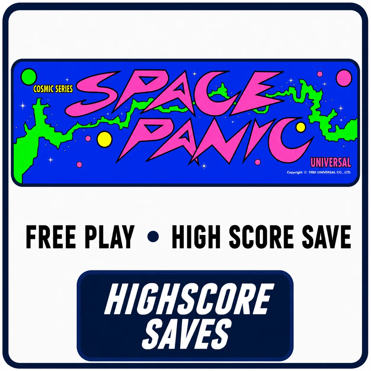 Space Panic Free Play and High Score Save Kit
