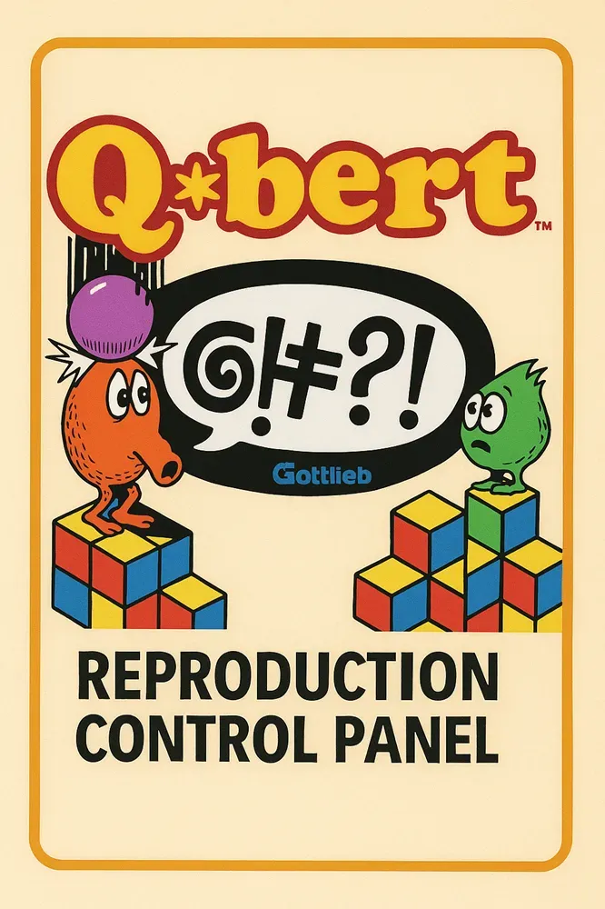Qoibert Q*bert Arcade Reproduction Control Panel