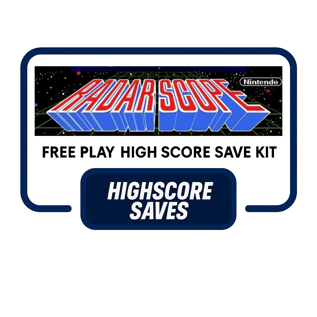 Radarscope Free Play and High Score Save Kit
