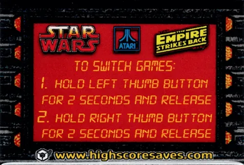 Star Wars | Empire Strikes Back Multigame Instruction Magnet