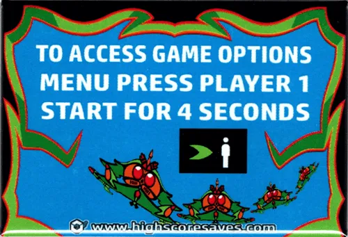 Galaga Instruction Magnet