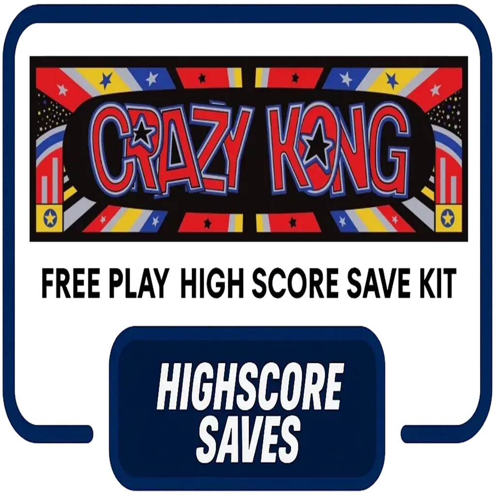 Crazy Kong Part II Free Play and High Score Save Kit
