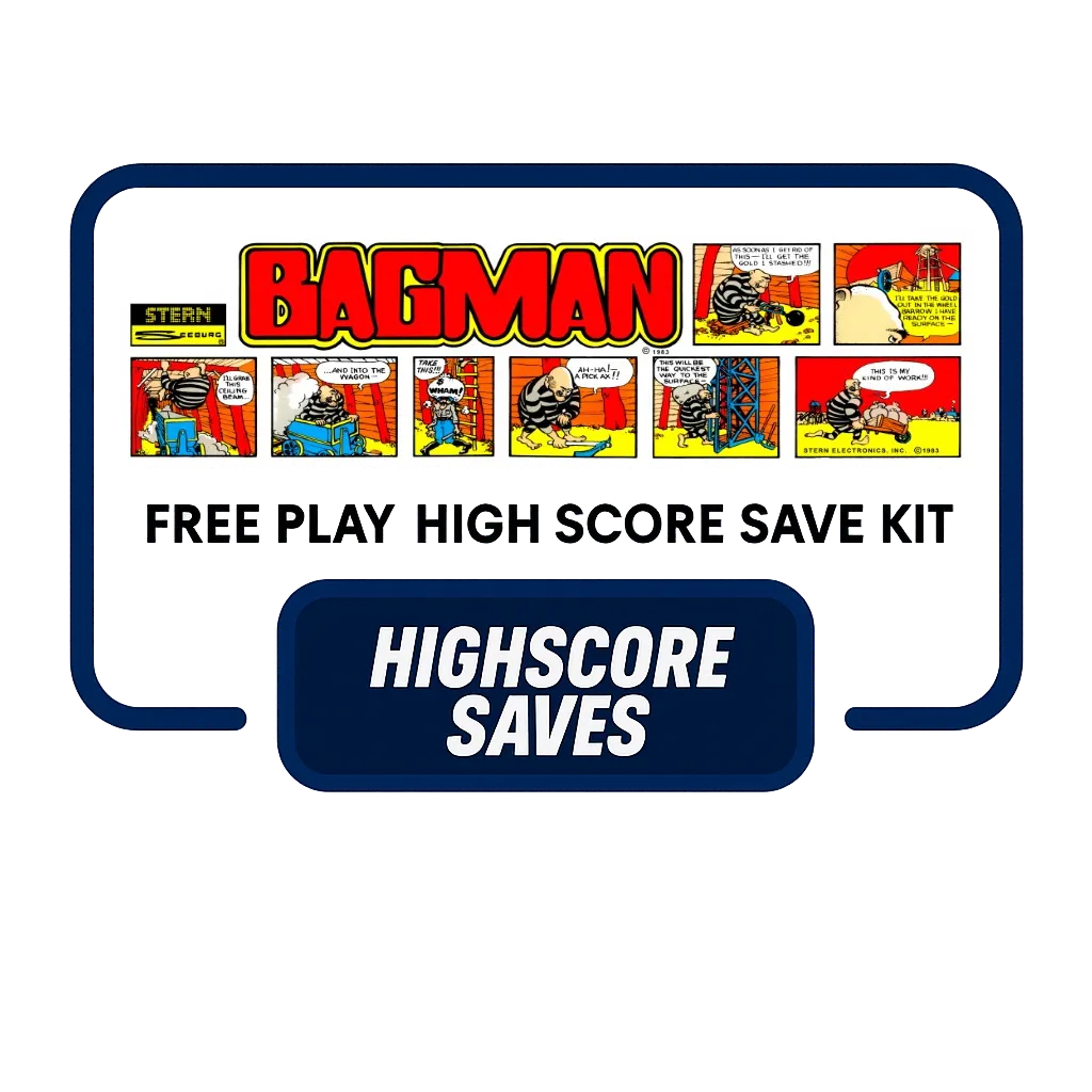 Bagman Free Play and High Score Save Kit