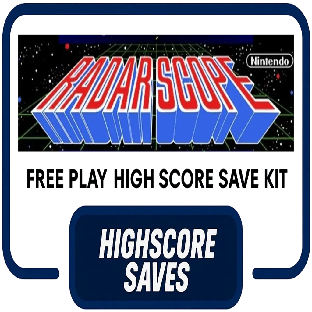 Radarscope Free Play and High Score Save Kit