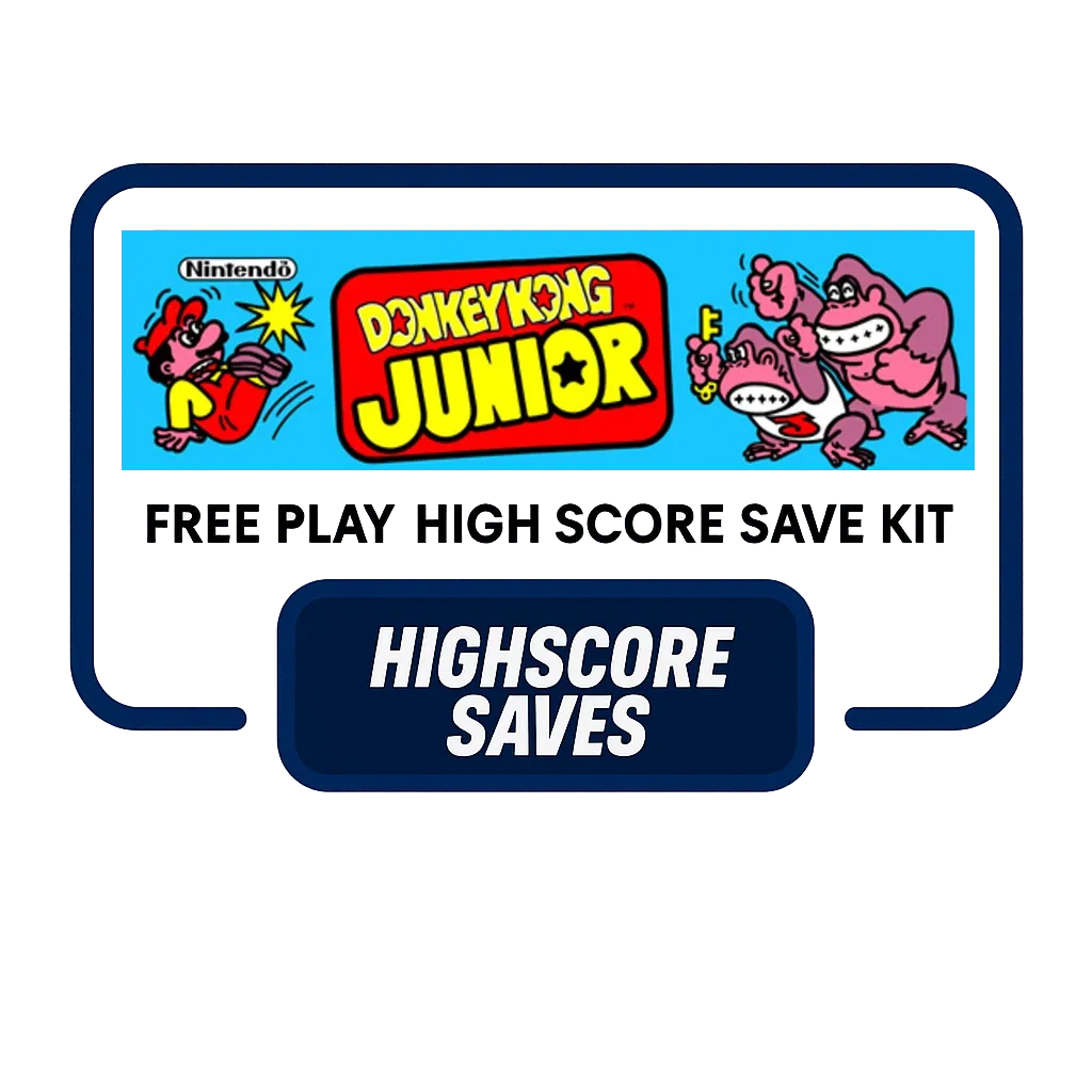 Donkey Kong Junior Free Play and High Score Save Kit